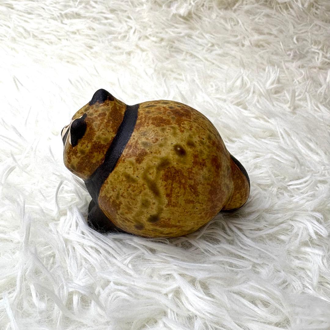 限定品✨リサラーソン 信楽焼 しんじるたぬき 置物 オブジェ 美品 インテリア