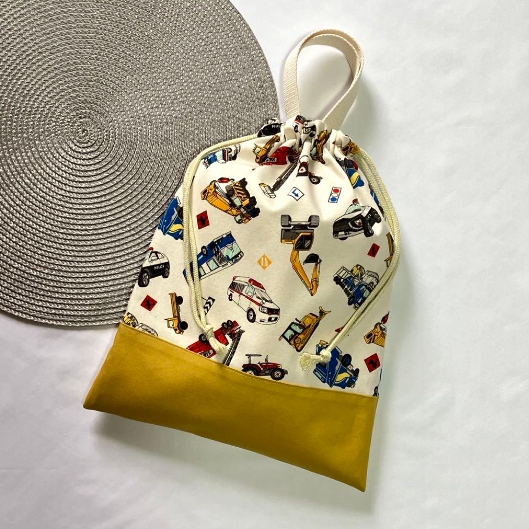 【専用ページ】レッスンバッグ　体操服入れ　上履き入れ　車　ハンドメイド