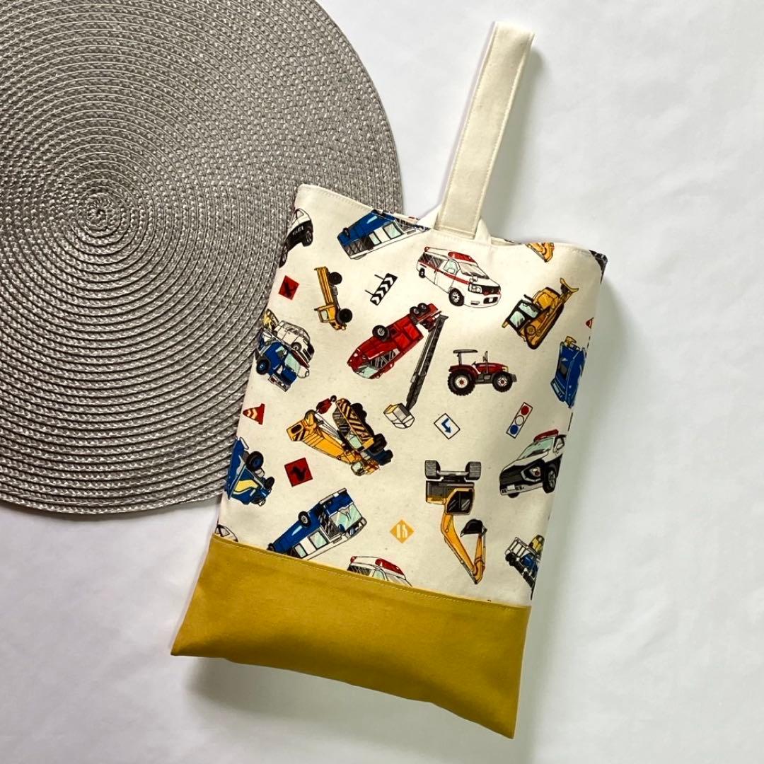 【専用ページ】レッスンバッグ　体操服入れ　上履き入れ　車　ハンドメイド