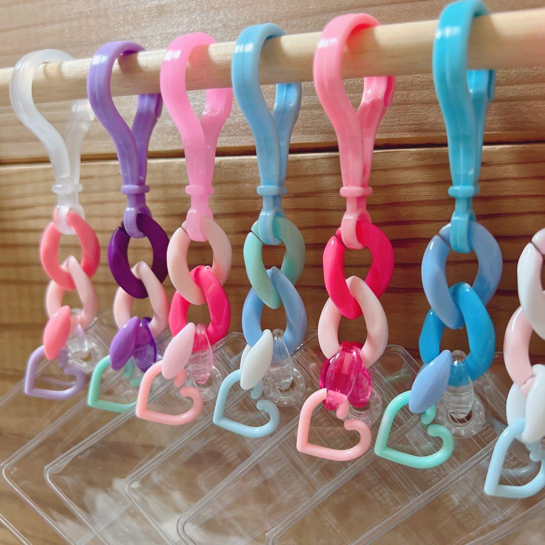 No.251B キャンディバッグ キーホルダー ハートチャーム付き ゆめかわ