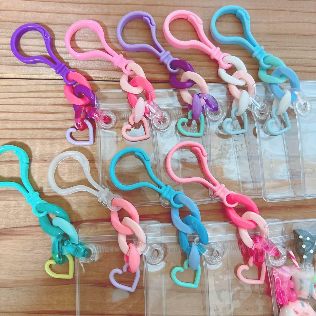 No.251B キャンディバッグ キーホルダー ハートチャーム付き ゆめかわ