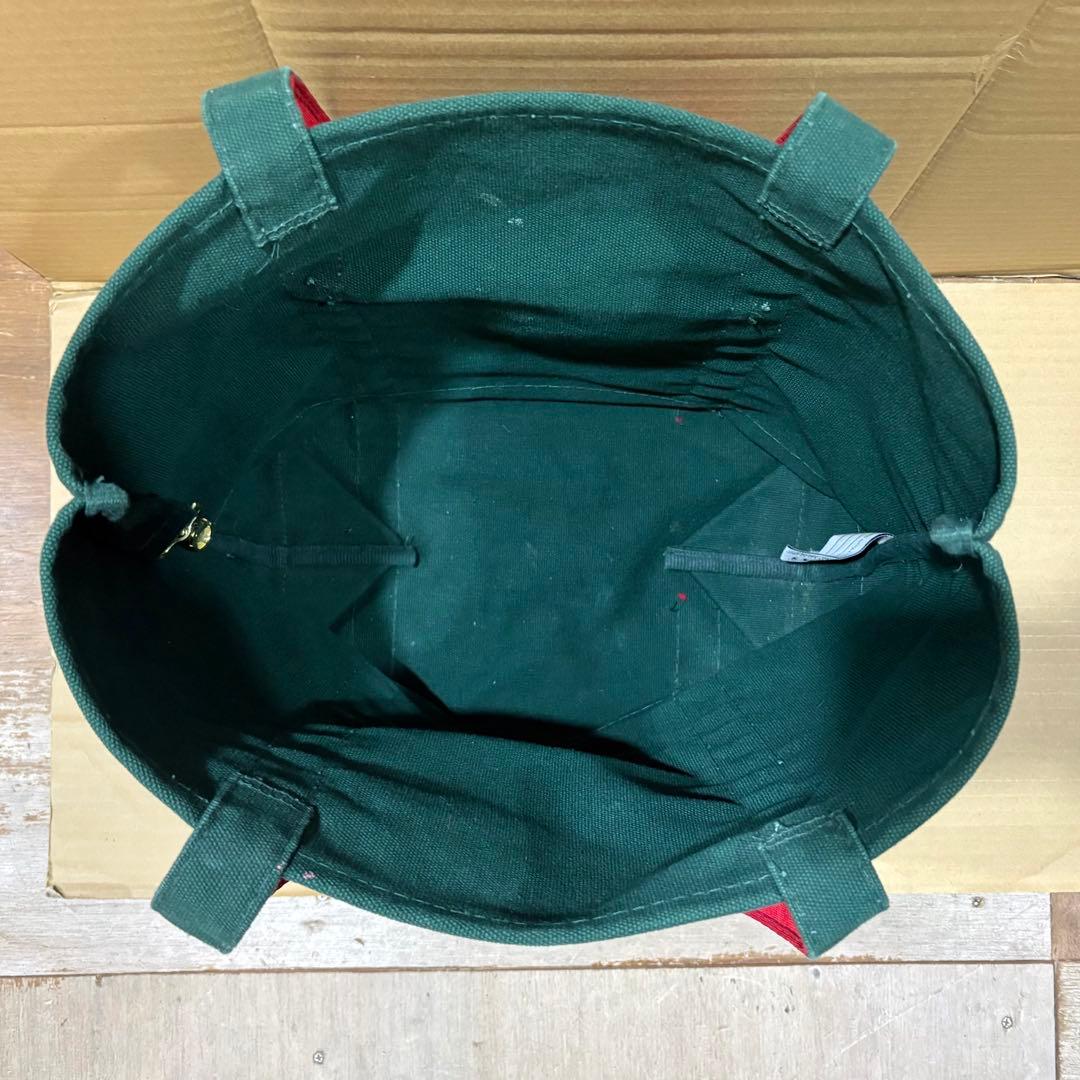 Vintage US製 Lands' Endトートバッグ グリーン赤