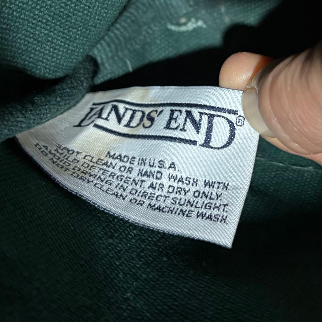 Vintage US製 Lands' Endトートバッグ グリーン赤