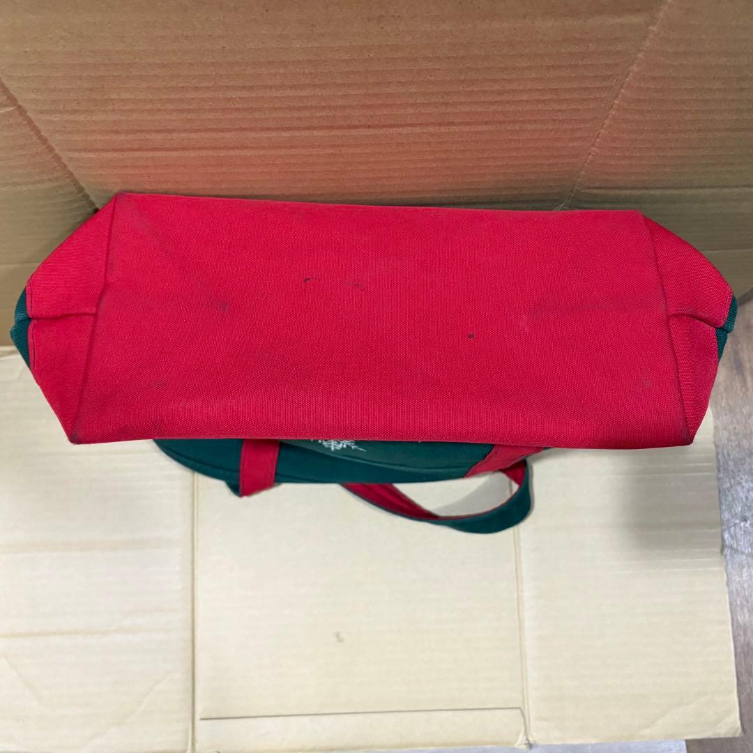 Vintage US製 Lands' Endトートバッグ グリーン赤