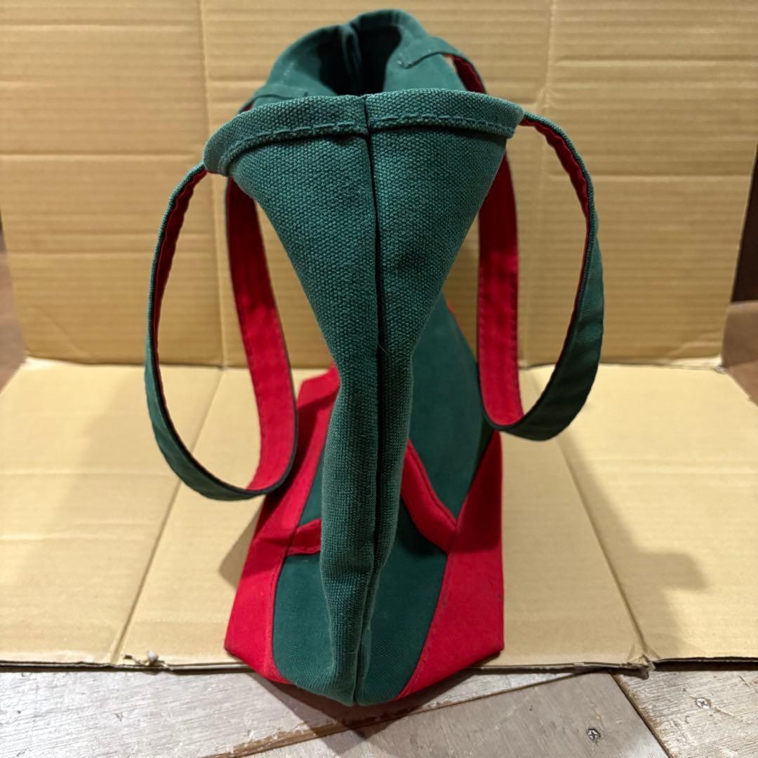 Vintage US製 Lands' Endトートバッグ グリーン赤