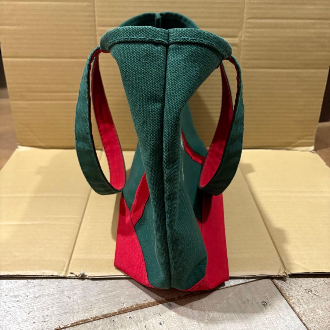 Vintage US製 Lands' Endトートバッグ グリーン赤
