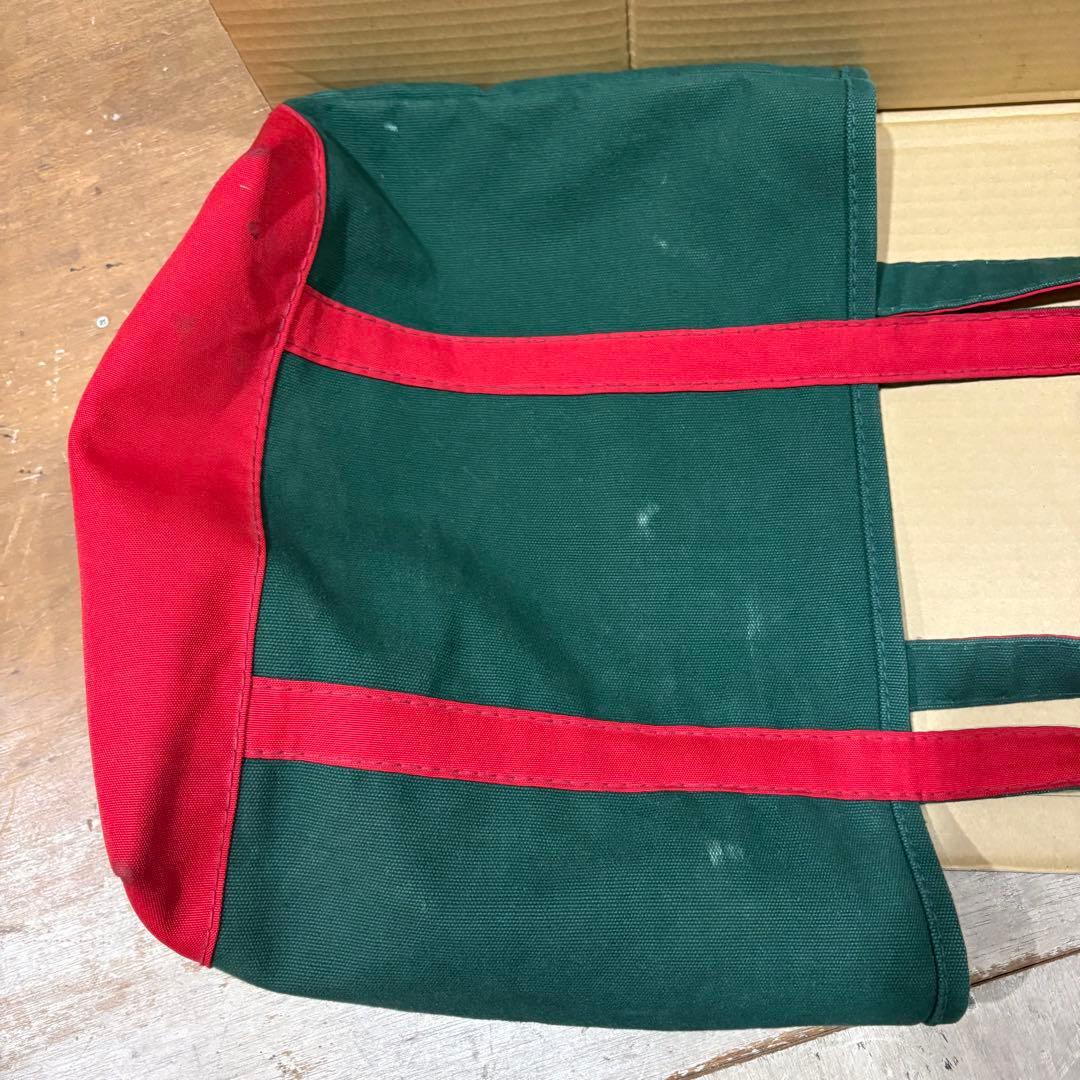 Vintage US製 Lands' Endトートバッグ グリーン赤