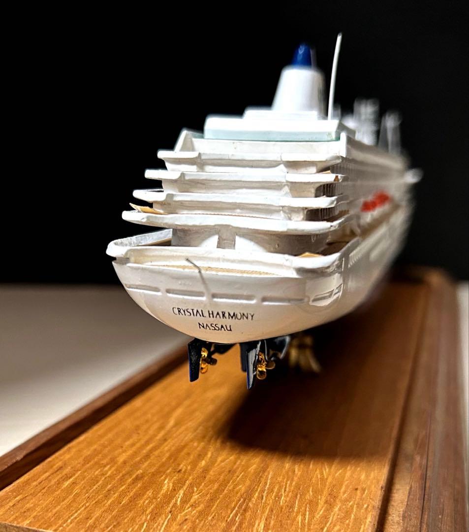 クリスタルハーモニー クルーズ 船　模型 オブジェ 置物　インテリア