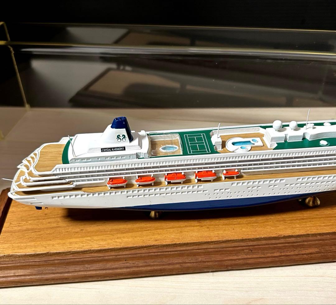 クリスタルハーモニー クルーズ 船　模型 オブジェ 置物　インテリア