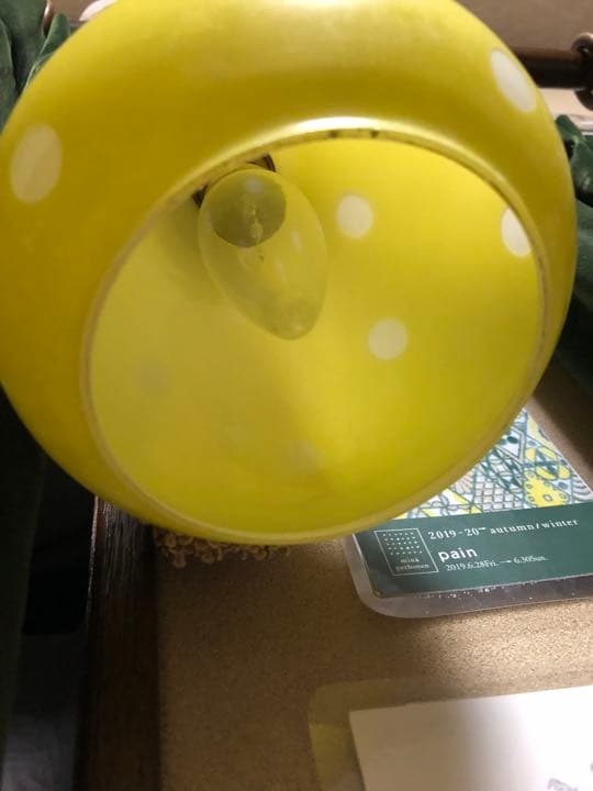 85.ランプ　水玉　ガラス