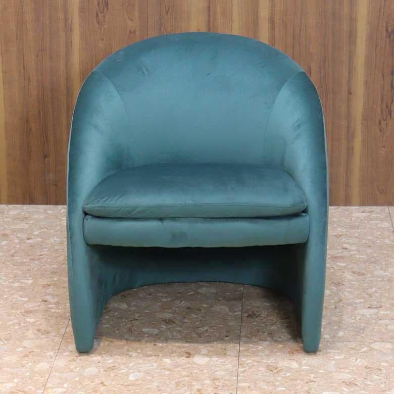 シングルソファー 1P ソファ ベルベット グリーン