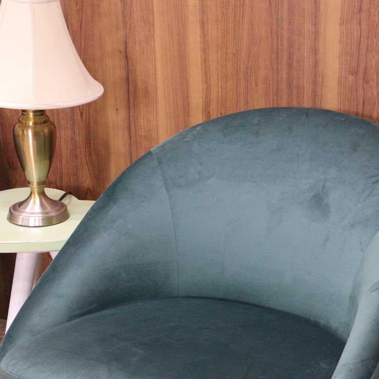 シングルソファー 1P ソファ ベルベット グリーン