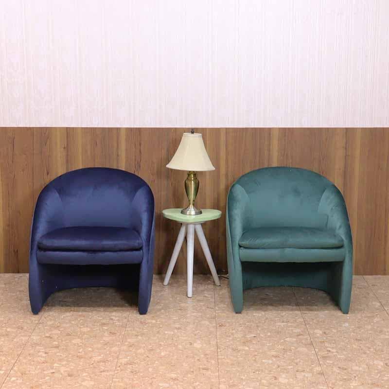 シングルソファー 1P ソファ ベルベット グリーン