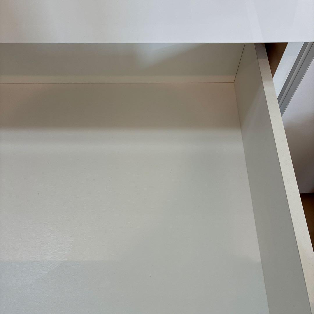 S*n様 【美品】即日発送可能　ホワイト キッチンカウンター 引き出し4つ