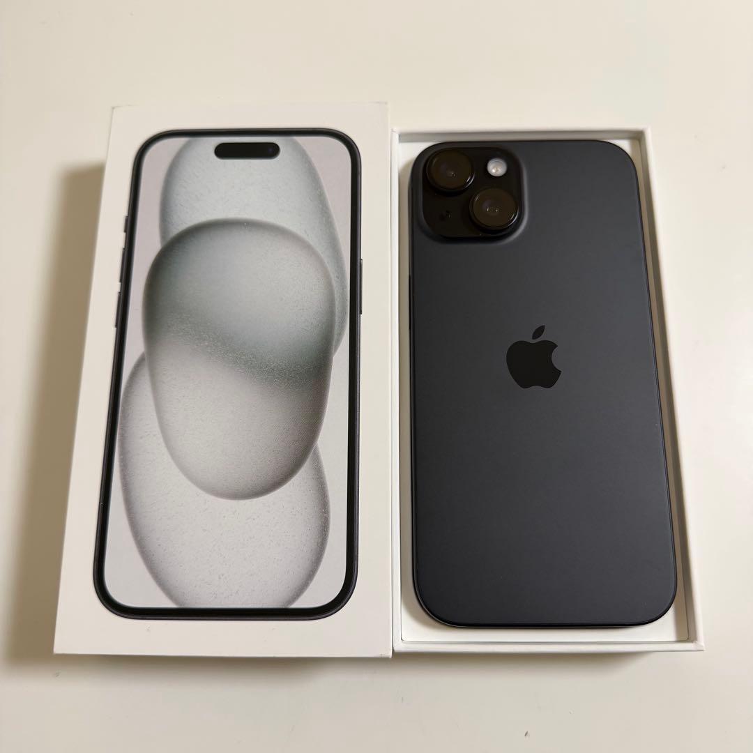ダ*ア様 極美品 iPhone15 128GB ブラック SIMフリー