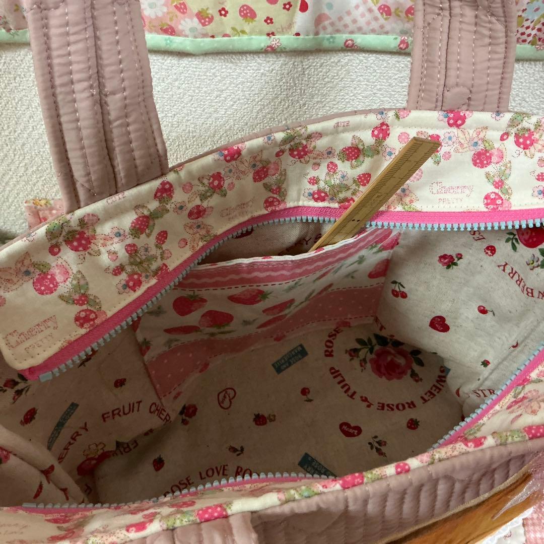 ゆ*ら様 ファスナー付きトートバッグ❣️ヌビ生地❣️着ぐるみクラウディちゃん❣️