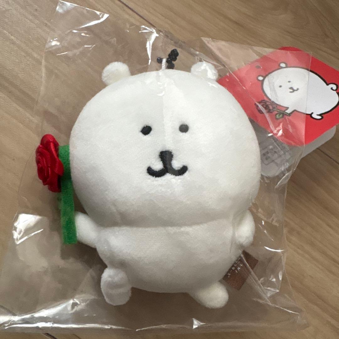 ナガノマーケット　ローズなナガノのくま　「かわいい」札持ち ハートなナガノのくま