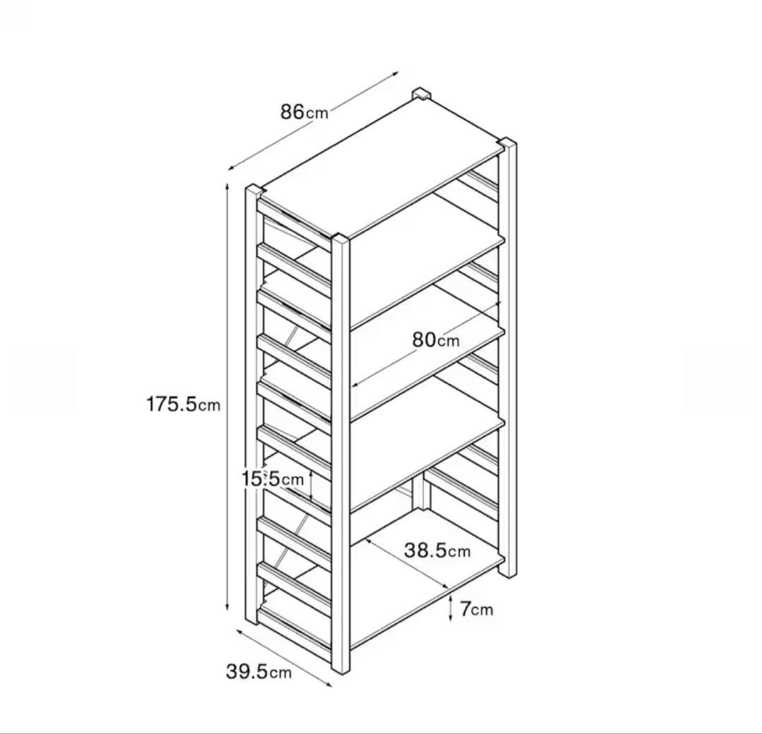 無印良品【未使用】パイン材ユニットシェルフ　８６ｃｍ幅　大