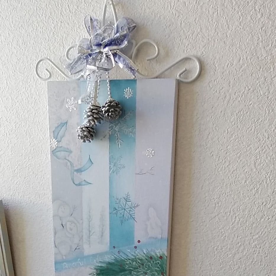 トールペイント作品クリスマススノマンです。