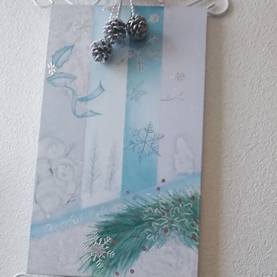 トールペイント作品クリスマススノマンです。