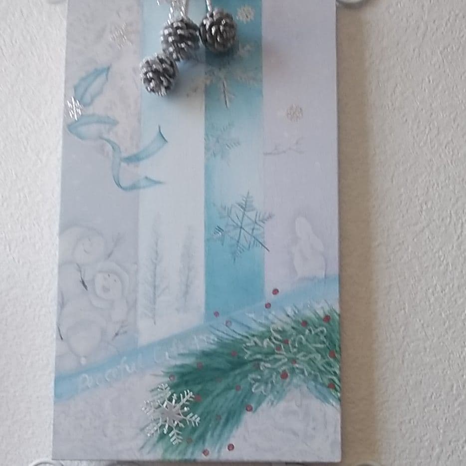 トールペイント作品クリスマススノマンです。