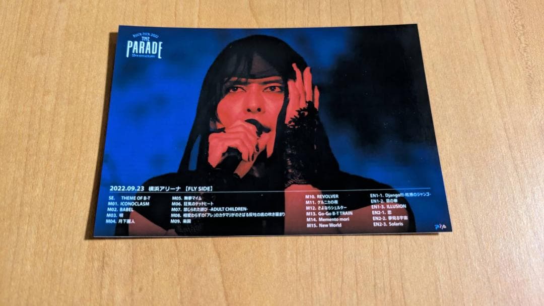 BUCK-TICK メモカぴあ 2022 PARADE DAY1 櫻井敦司