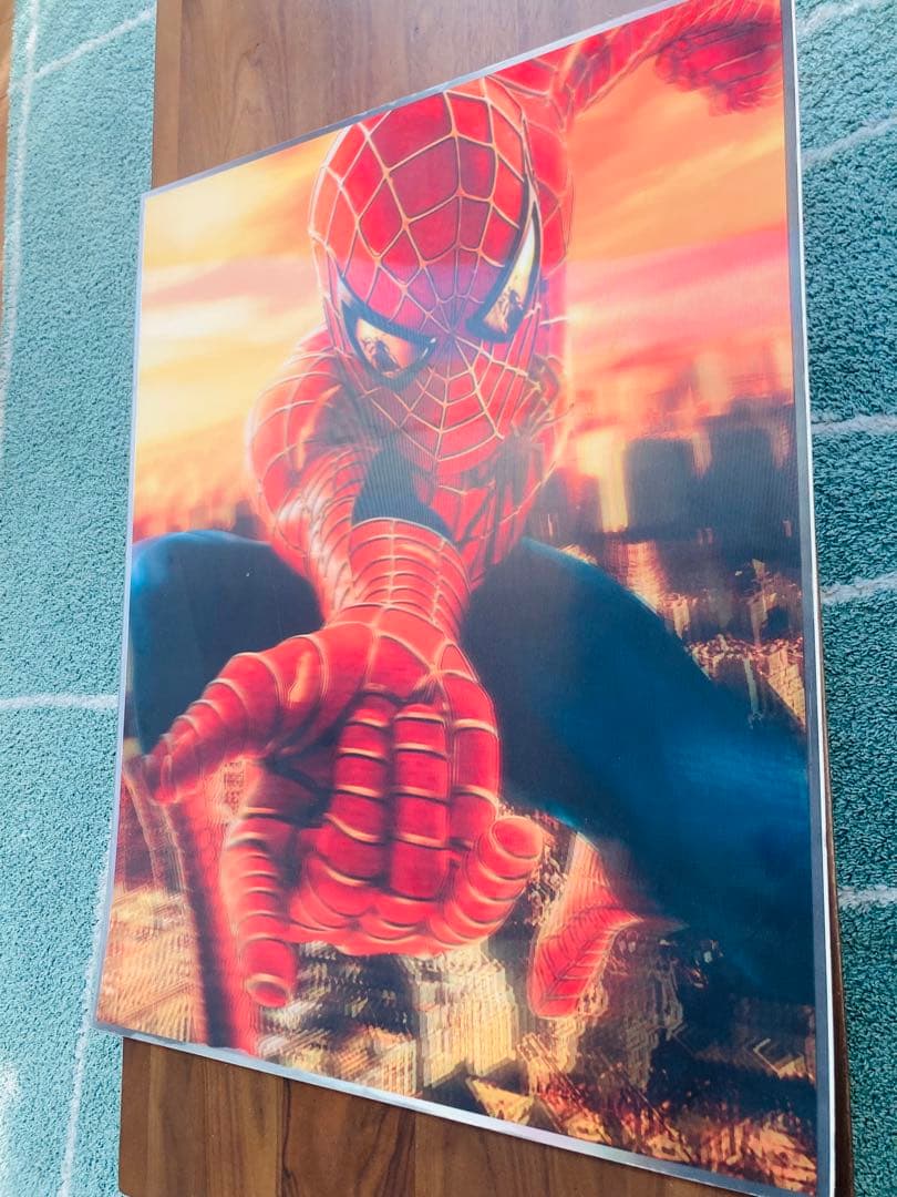 【レア】　映画　3D 非売品　スパイダーマン　グッズ 美品　パネル　マーベル