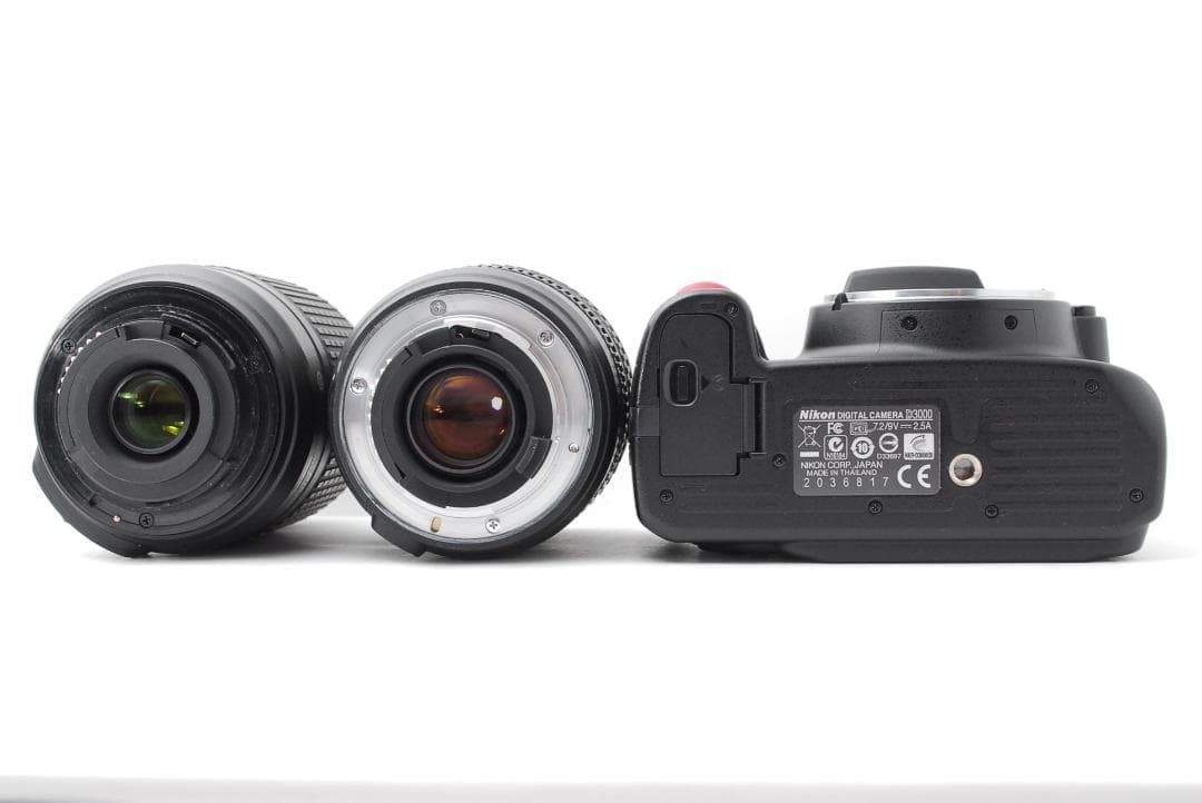 【使用感少美品】ダブルレンズ　Nikon D3000　スマホ転送　小型軽量ボディ