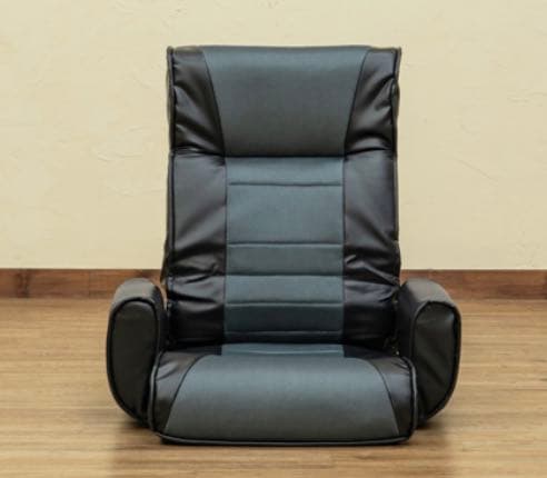 ブラウン メッシュ肘付座椅子7段