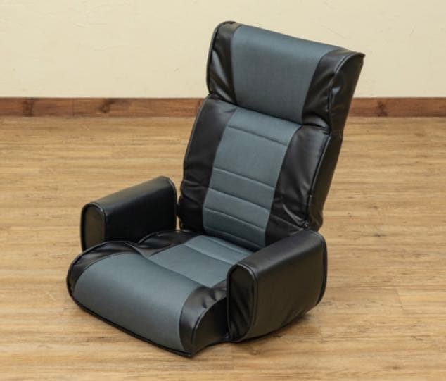 ブラウン メッシュ肘付座椅子7段