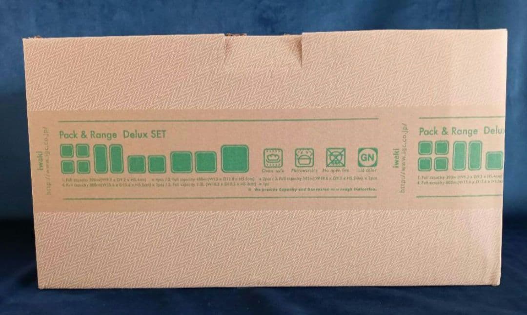iwaki(イワキ) 耐熱ガラス 保存容器 セット パック&レンジ　グリーン　②