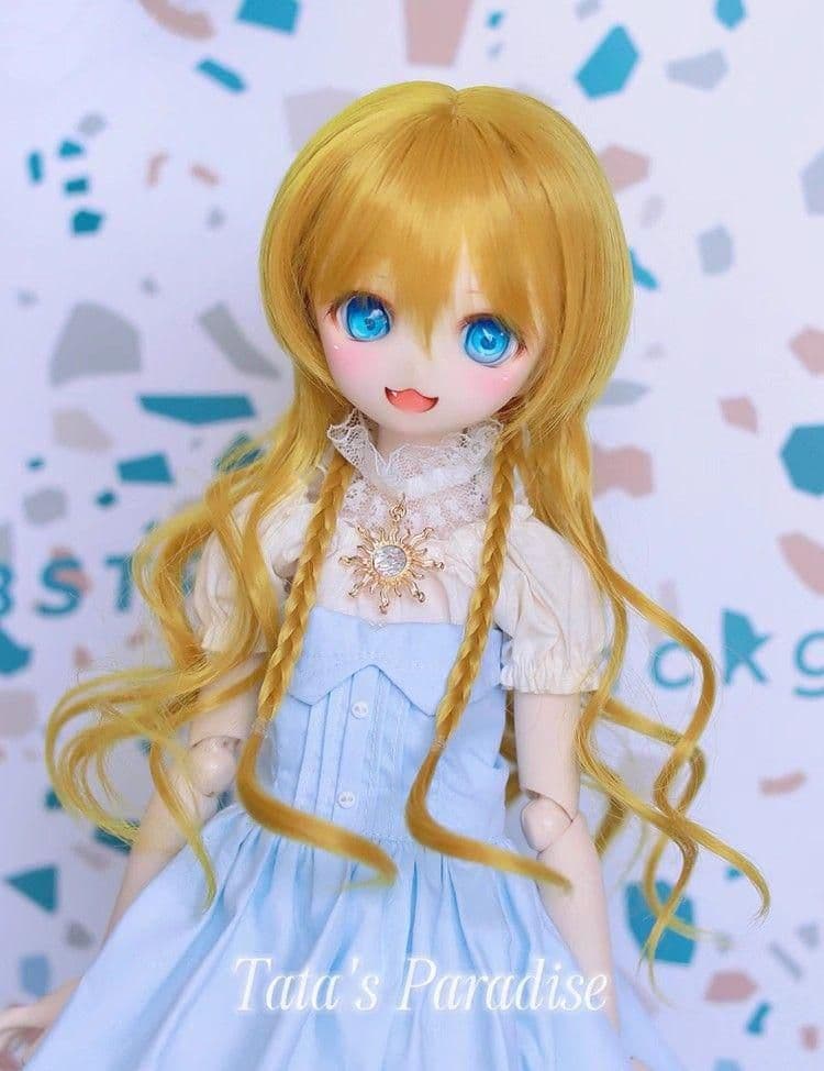 AX721 BJD 1/3 人形 ドール ウィッグ カツラ 耐熱 ハンドメイド