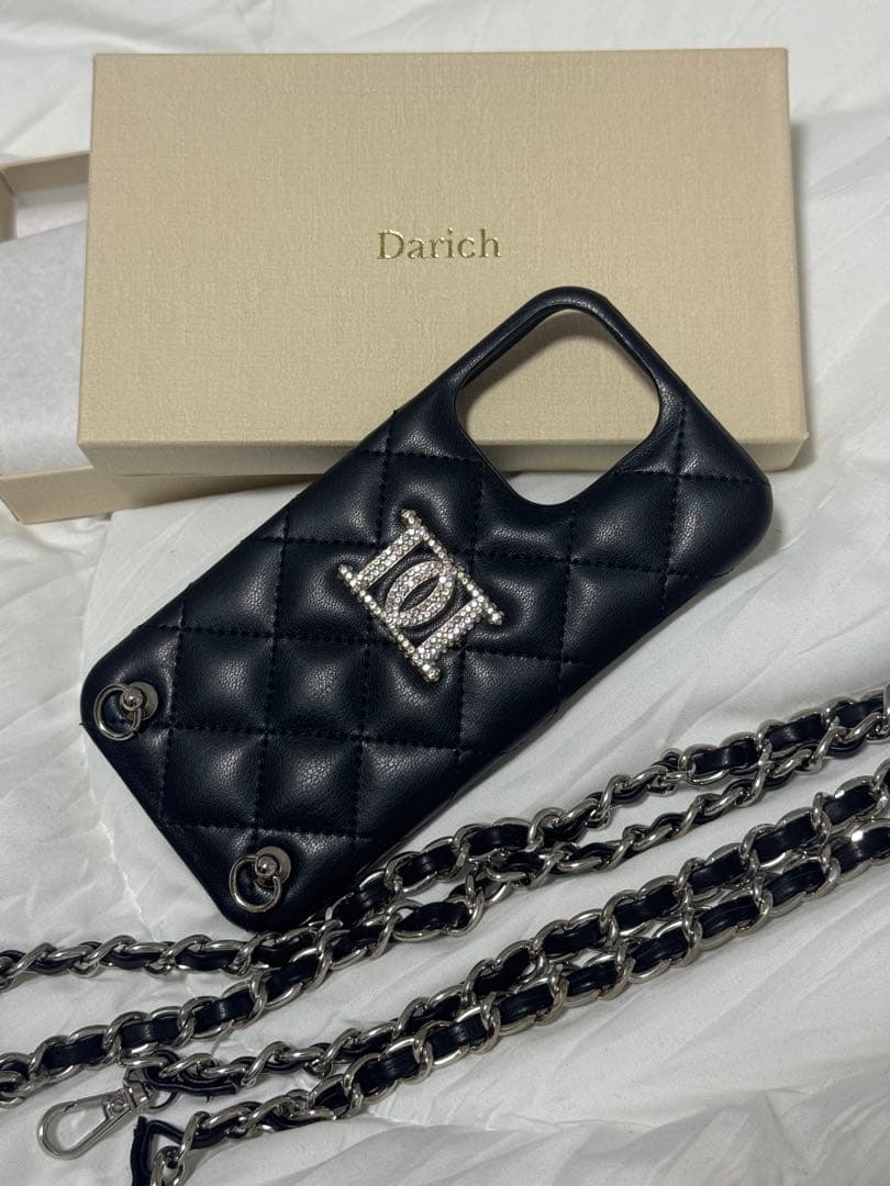 Darich ストーンロゴキルティングiPhone15ProMaxケース