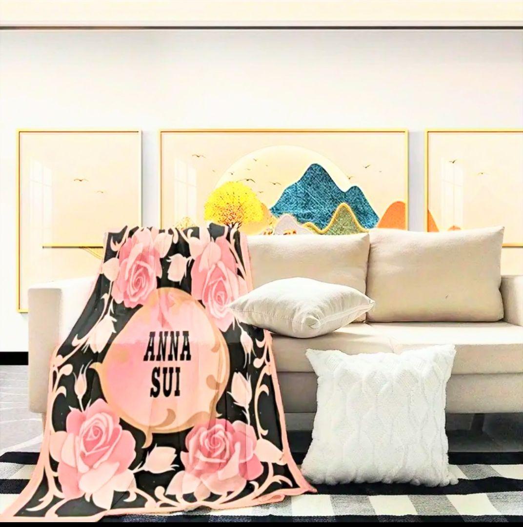 お値下げ！ANNA SUI バラ柄 大判ブランケット