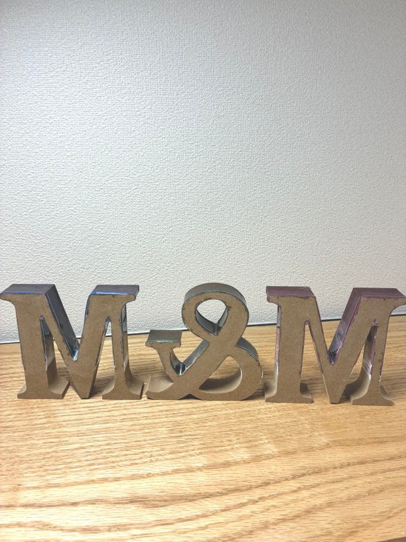 レジンアート　アルファベットオブジェ【Ｍ＆Ｍ】