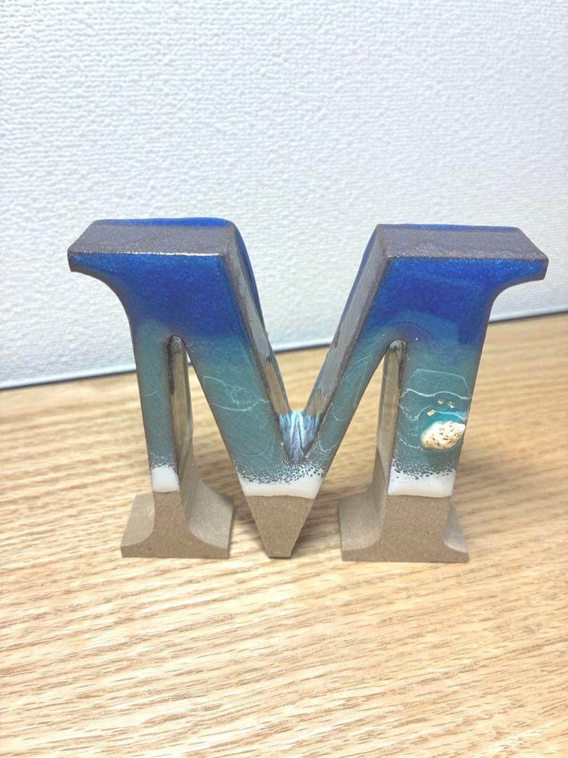 レジンアート　アルファベットオブジェ【Ｍ＆Ｍ】