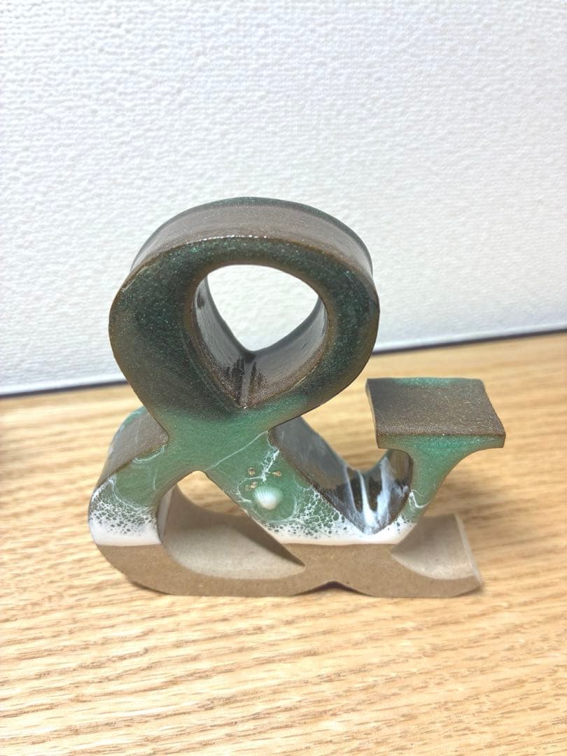 レジンアート　アルファベットオブジェ【Ｍ＆Ｍ】