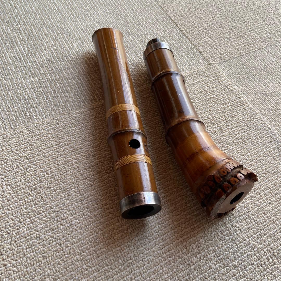 173 尺八　一尺五寸管　銘竹風ニ印