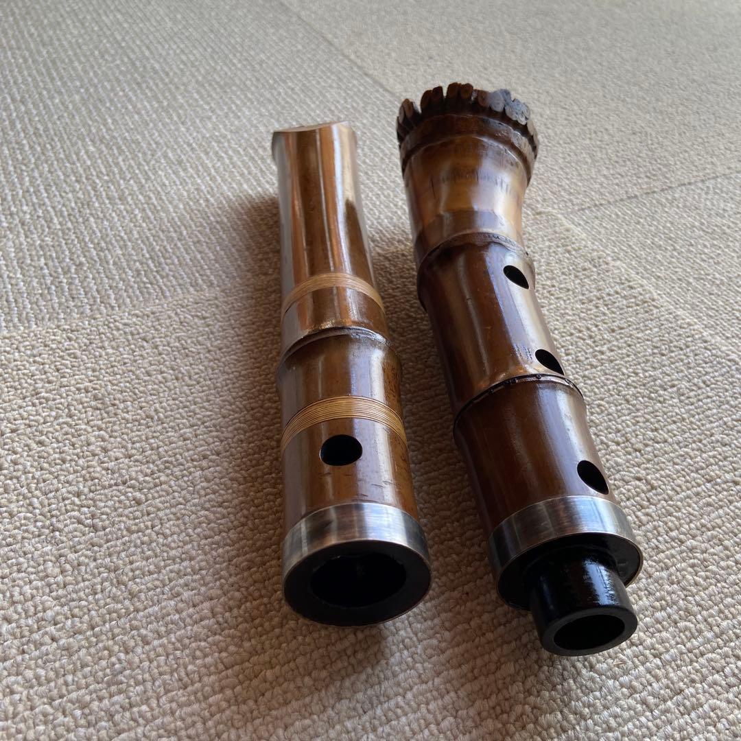 173 尺八　一尺五寸管　銘竹風ニ印