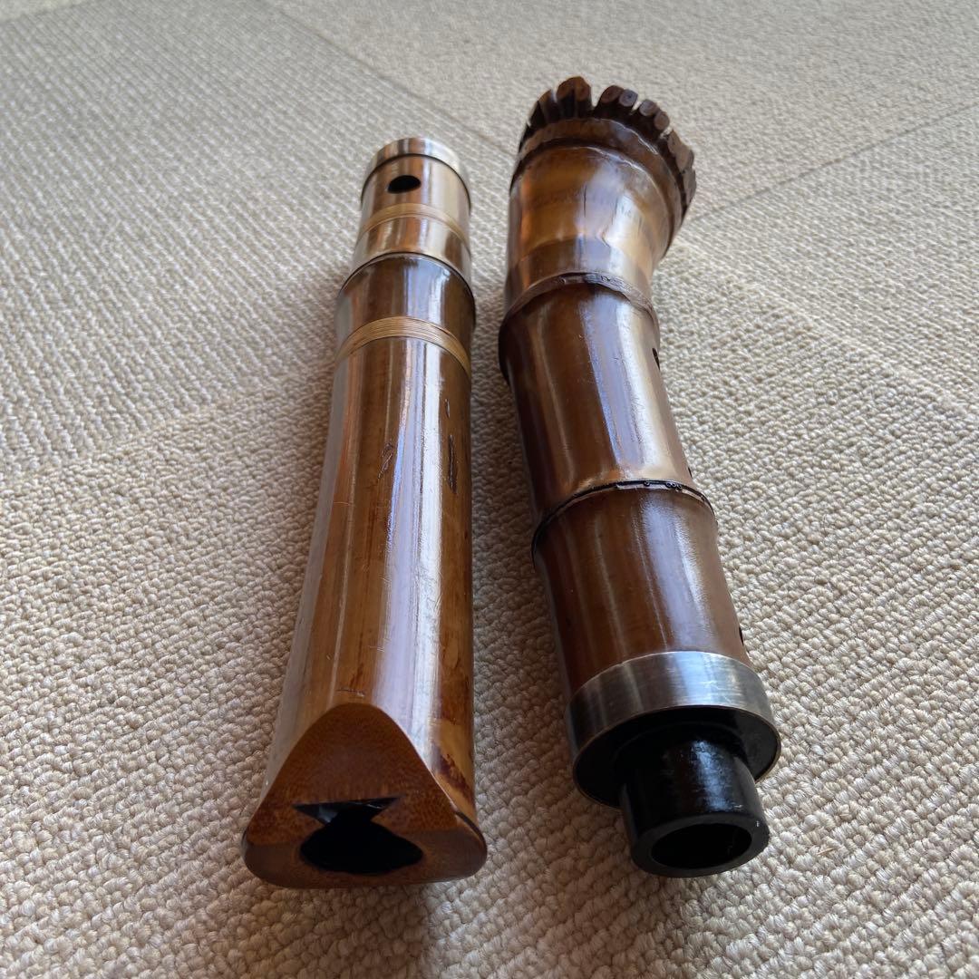 173 尺八　一尺五寸管　銘竹風ニ印