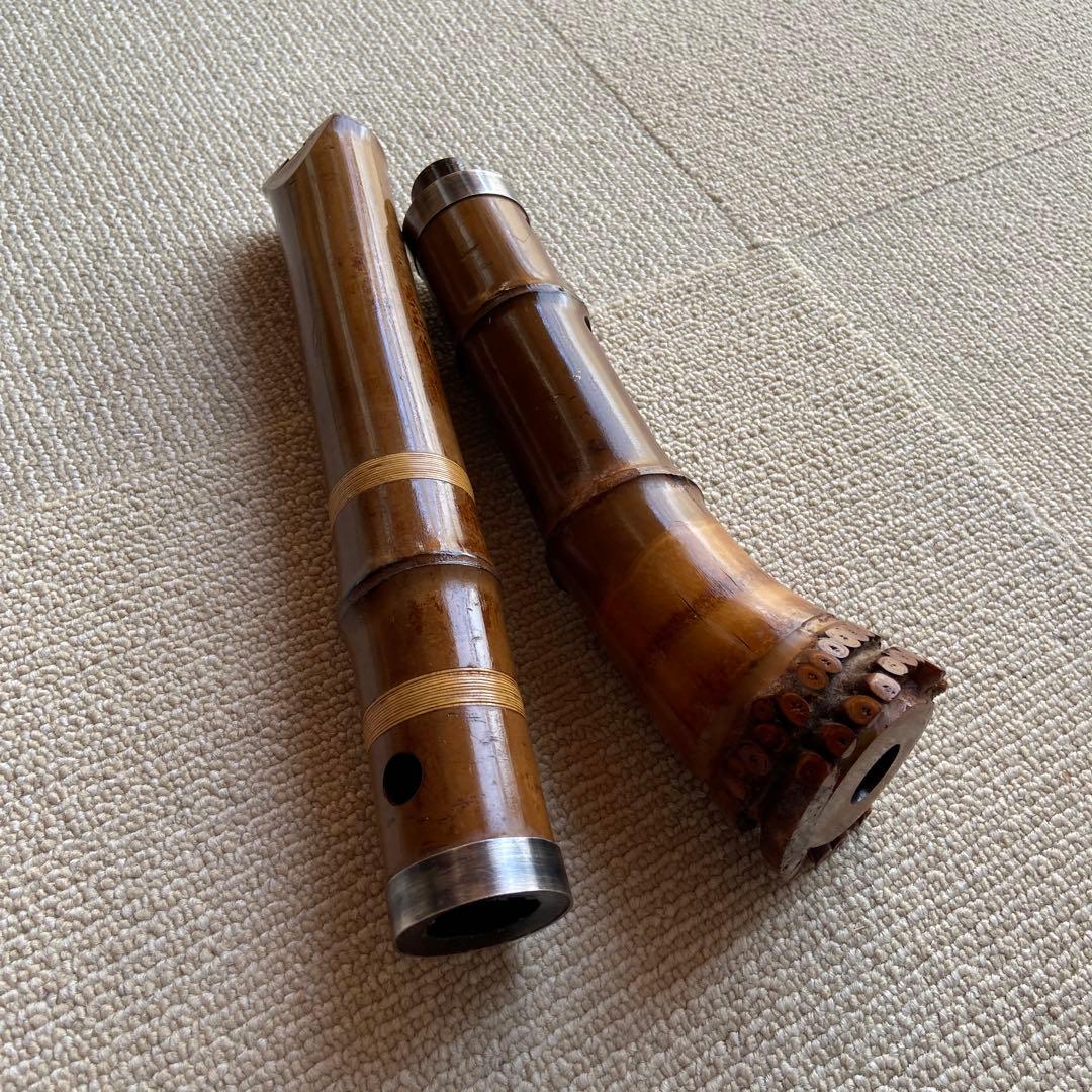 173 尺八　一尺五寸管　銘竹風ニ印