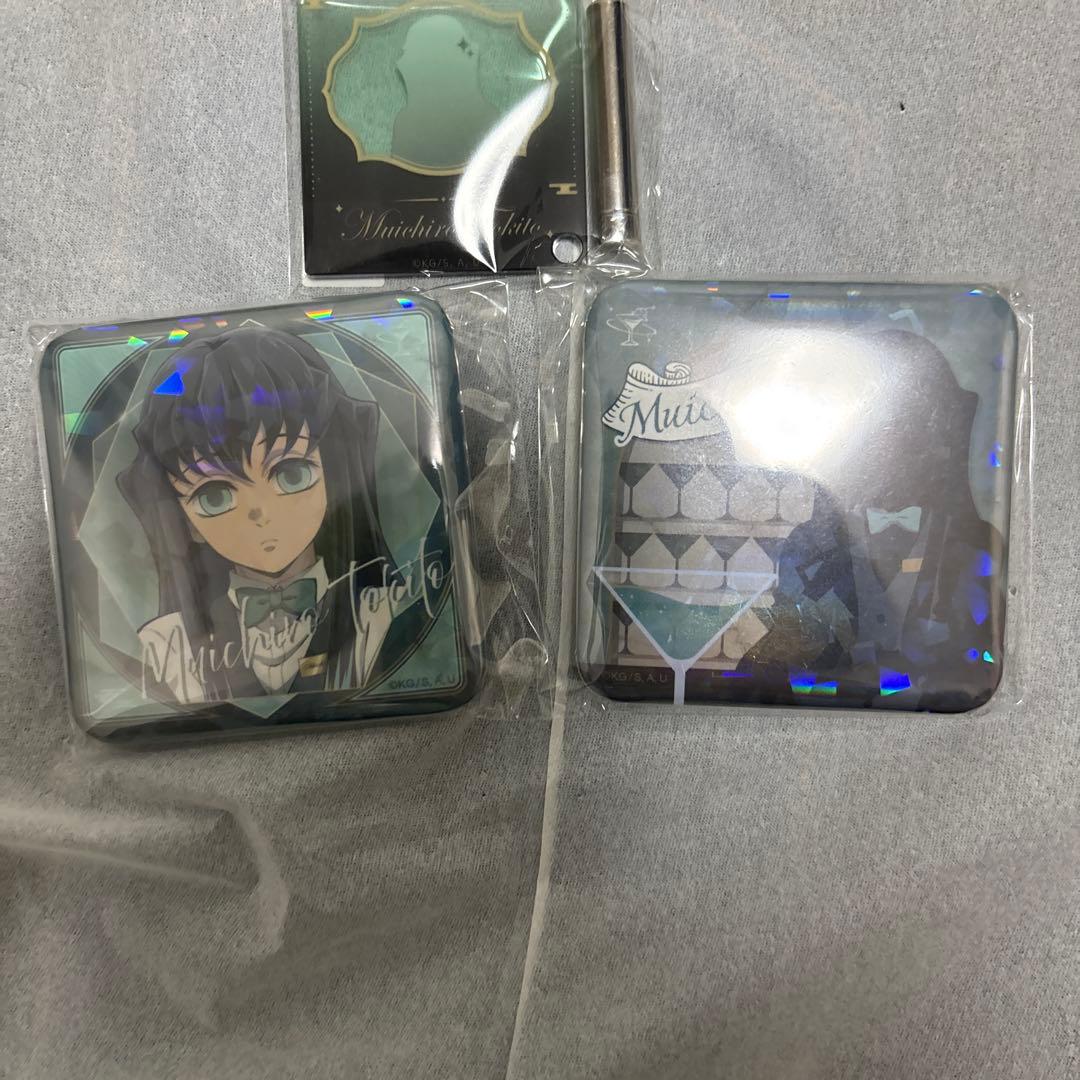 【新品未開封】 鬼滅の刃　時透無一郎　缶バッジ　とパネルモクテルバー 3点セット