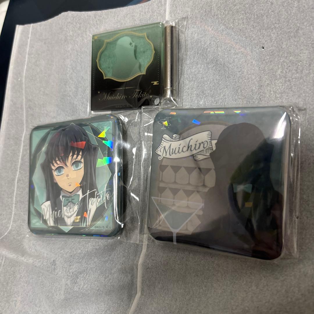 【新品未開封】 鬼滅の刃　時透無一郎　缶バッジ　とパネルモクテルバー 3点セット