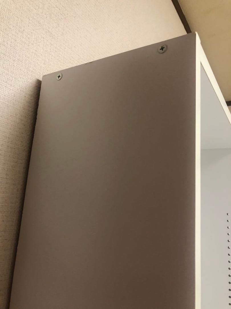 組み立て本棚 白　H180 W90 D21 可動棚板12枚　巾木にぴったり