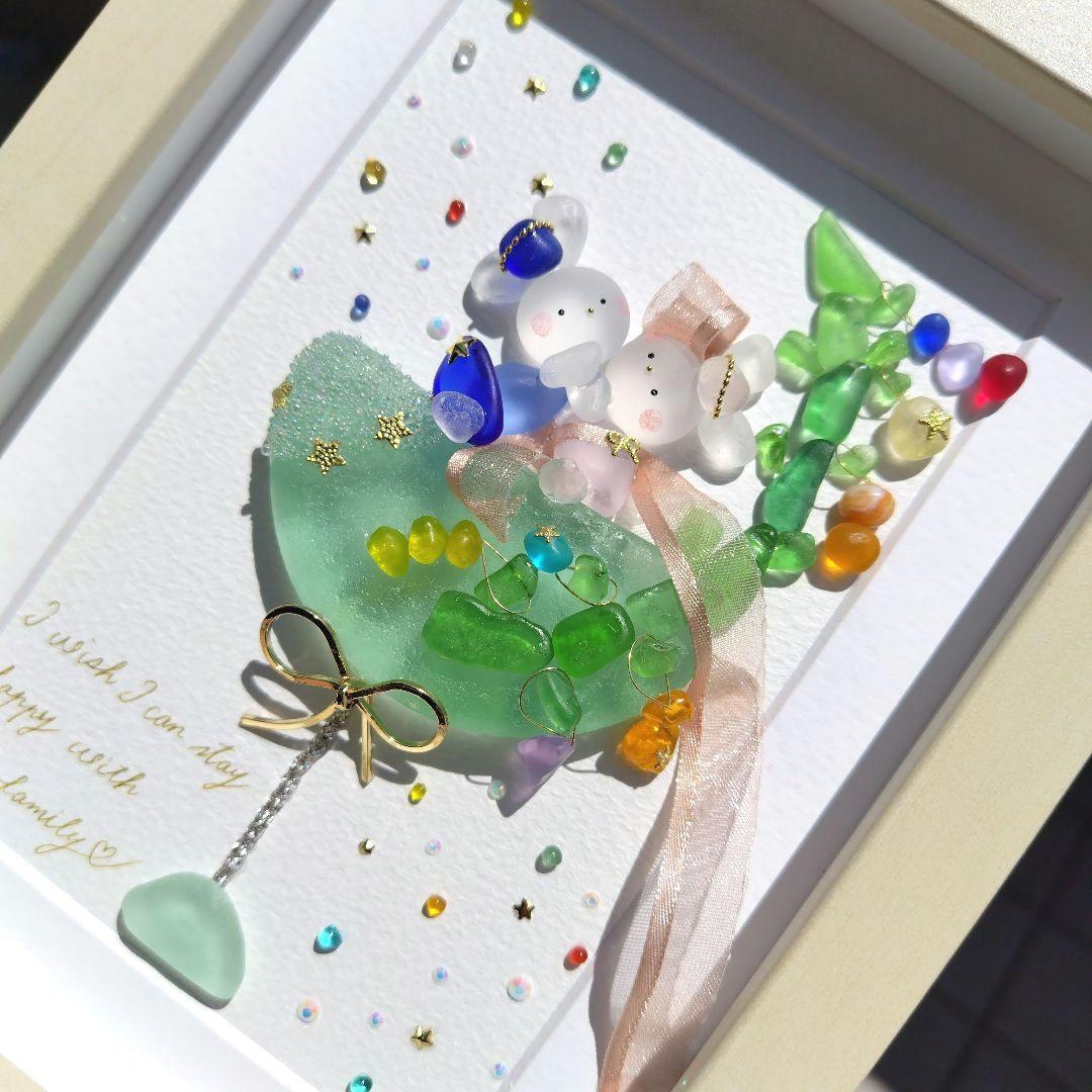 シーグラスアート『 七夕カクテル.。.:*☆』