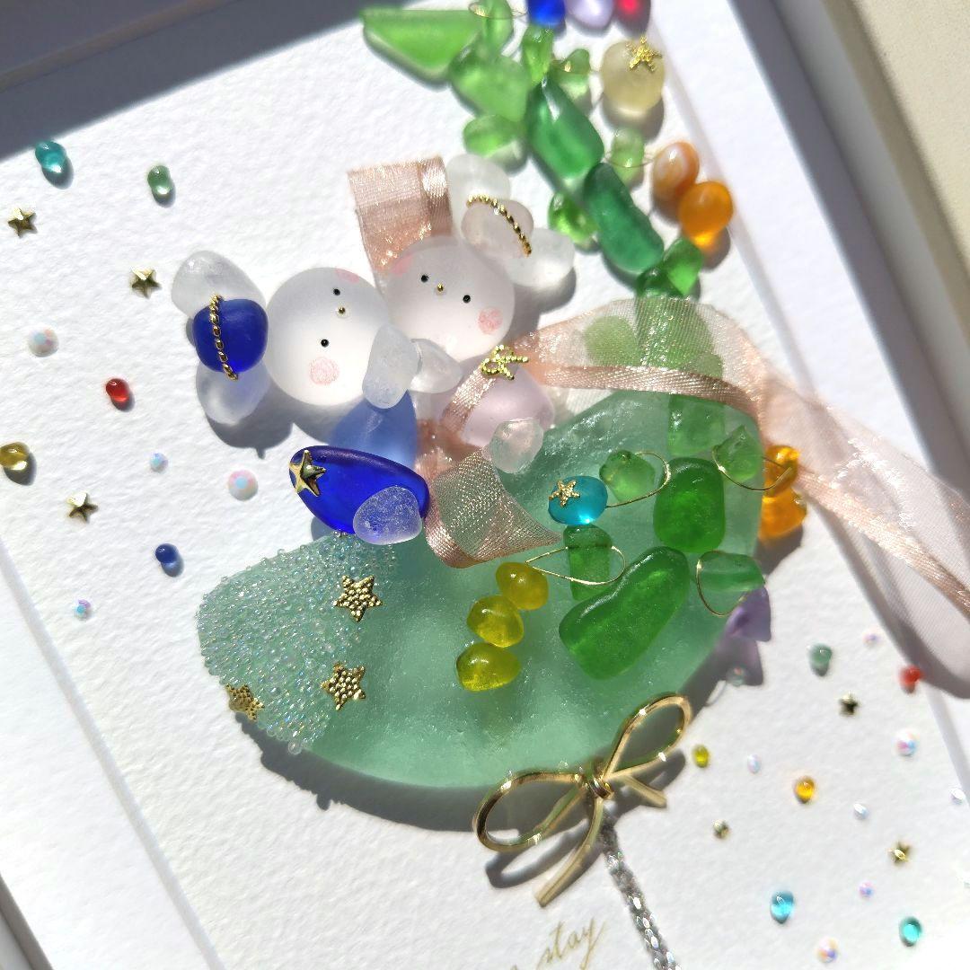 シーグラスアート『 七夕カクテル.。.:*☆』