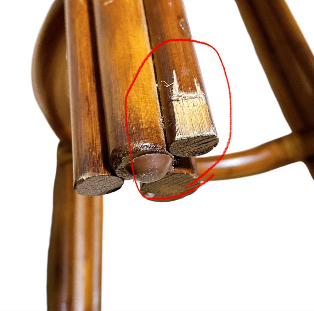 ラタン スツール 籐椅子 高さ60cm カウンターチェア