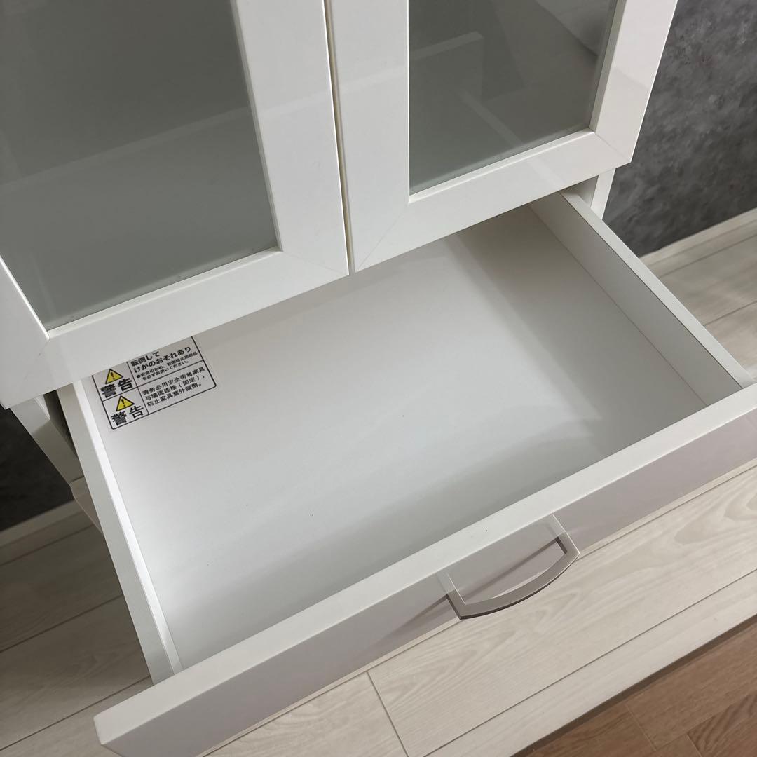 【美品】ニトリ食器棚(コパン 60DB WH)