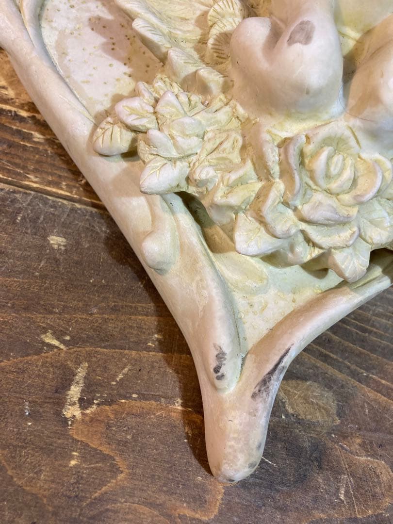 A 天使　エンジェル　壁掛けインテリア　ロココ調　ウェルカムボード　アンティーク