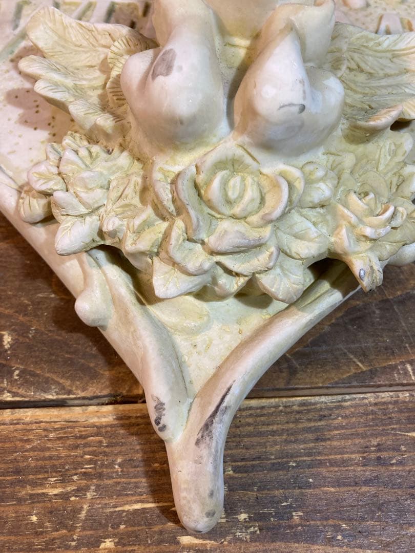 A 天使　エンジェル　壁掛けインテリア　ロココ調　ウェルカムボード　アンティーク